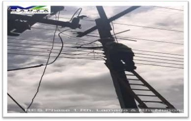 Installation of Mains Wiring to LT Line for Rh. Lamada and Rh. Nunong